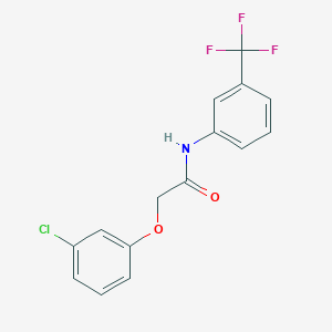 molecular formula C15H11ClF3NO2 B283946 2-(3-chlorophenoxy)-N-[3-(trifluoromethyl)phenyl]acetamide 
