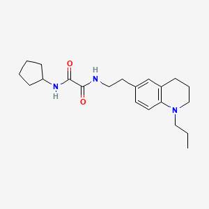 N1-cyclopentyl-N2-(2-(1-propyl-1,2,3,4-tetrahydroquinolin-6-yl)ethyl)oxalamide