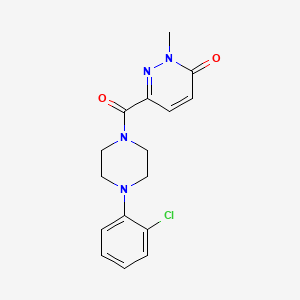 6-(4-(2-chlorophenyl)piperazine-1-carbonyl)-2-methylpyridazin-3(2H)-one