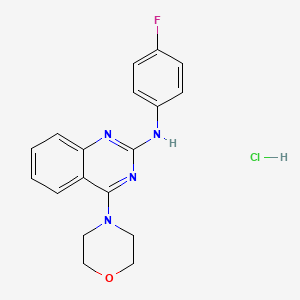 N-(4-fluorophenyl)-4-morpholinoquinazolin-2-amine hydrochloride