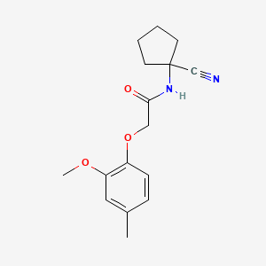 molecular formula C16H20N2O3 B2839486 N-(1-cyanocyclopentyl)-2-(2-methoxy-4-methylphenoxy)acetamide CAS No. 940745-28-8