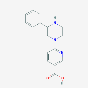 6-(3-Phenylpiperazin-1-yl)nicotinic acid