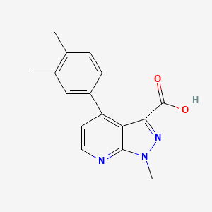 4-(3,4-Dimethylphenyl)-1-methyl-1H-pyrazolo[3,4-b]pyridine-3-carboxylic acid