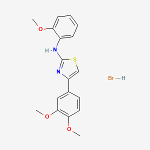 4-(3,4-dimethoxyphenyl)-N-(2-methoxyphenyl)-1,3-thiazol-2-amine Hydrobromide