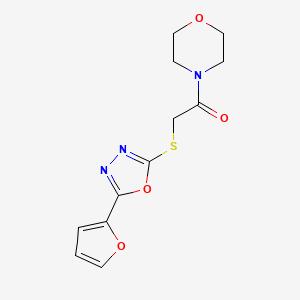 2-(5-Furan-2-yl-[1,3,4]oxadiazol-2-ylsulfanyl)-1-morpholin-4-yl-ethanone