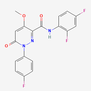 N-(2,4-difluorophenyl)-1-(4-fluorophenyl)-4-methoxy-6-oxo-1,6-dihydropyridazine-3-carboxamide