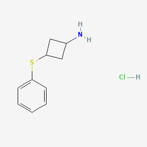 (1R,3r)-3-(phenylsulfanyl)cyclobutan-1-amine hydrochloride