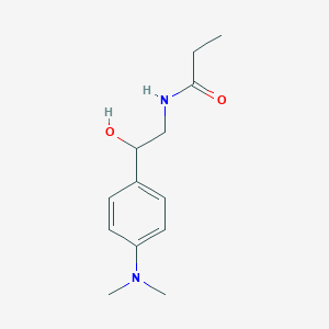 molecular formula C13H20N2O2 B2839525 N-(2-(4-(dimethylamino)phenyl)-2-hydroxyethyl)propionamide CAS No. 1421456-35-0