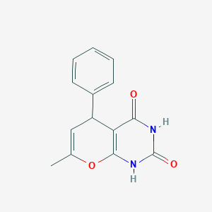 7-methyl-5-phenyl-1,5-dihydro-2H-pyrano[2,3-d]pyrimidine-2,4(3H)-dione