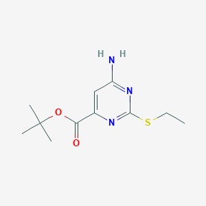 Tert-butyl 6-amino-2-ethylsulfanylpyrimidine-4-carboxylate