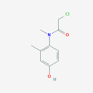 molecular formula C10H12ClNO2 B2839537 2-Chloro-N-(4-hydroxy-2-methylphenyl)-N-methylacetamide CAS No. 1379302-63-2