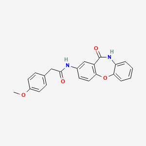 2-(4-methoxyphenyl)-N-(11-oxo-10,11-dihydrodibenzo[b,f][1,4]oxazepin-2-yl)acetamide