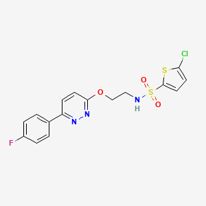 5-chloro-N-(2-((6-(4-fluorophenyl)pyridazin-3-yl)oxy)ethyl)thiophene-2-sulfonamide