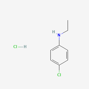 molecular formula C8H11Cl2N B2839554 4-氯-N-乙基苯胺盐酸盐 CAS No. 720681-41-4