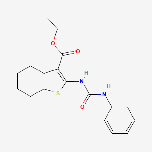 Ethyl 2-[(phenylcarbamoyl)amino]-4,5,6,7-tetrahydro-1-benzothiophene-3-carboxylate