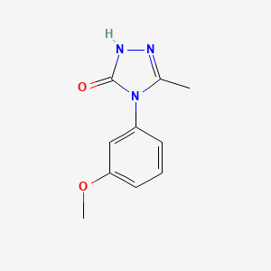 molecular formula C10H11N3O2 B2839590 4-(3-methoxyphenyl)-5-methyl-2,4-dihydro-3H-1,2,4-triazol-3-one CAS No. 860786-13-6