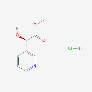 Methyl (2R)-2-hydroxy-2-pyridin-3-ylacetate;hydrochloride
