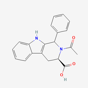 (3R)-2-acetyl-1-phenyl-2,3,4,9-tetrahydro-1H-beta-carboline-3-carboxylic acid