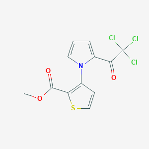 methyl 3-[2-(2,2,2-trichloroacetyl)-1H-pyrrol-1-yl]-2-thiophenecarboxylate