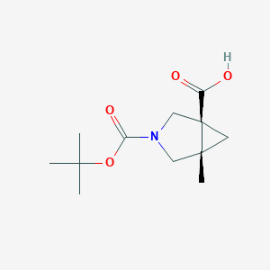 (1S,5S)-5-Methyl-3-[(2-methylpropan-2-yl)oxycarbonyl]-3-azabicyclo[3.1.0]hexane-1-carboxylic acid