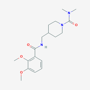 4-((2,3-dimethoxybenzamido)methyl)-N,N-dimethylpiperidine-1-carboxamide