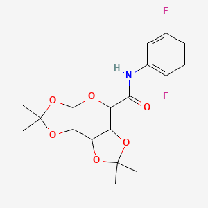 N-(2,5-difluorophenyl)-4,4,11,11-tetramethyl-3,5,7,10,12-pentaoxatricyclo[7.3.0.0^{2,6}]dodecane-8-carboxamide