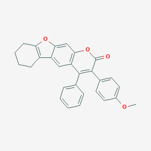 3-(4-methoxyphenyl)-4-phenyl-6,7,8,9-tetrahydro-2H-[1]benzofuro[3,2-g]chromen-2-one