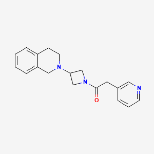 1-(3-(3,4-dihydroisoquinolin-2(1H)-yl)azetidin-1-yl)-2-(pyridin-3-yl)ethanone