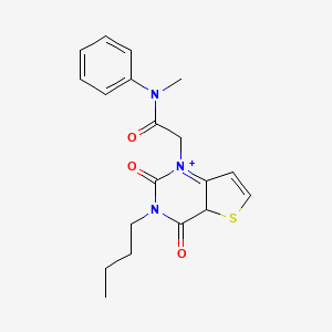 molecular formula C19H21N3O3S B2839651 2-{3-butyl-2,4-dioxo-1H,2H,3H,4H-thieno[3,2-d]pyrimidin-1-yl}-N-methyl-N-phenylacetamide CAS No. 2320960-26-5
