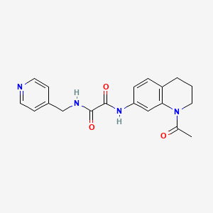 N'-(1-acetyl-3,4-dihydro-2H-quinolin-7-yl)-N-(pyridin-4-ylmethyl)oxamide