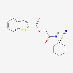 [(1-Cyanocyclohexyl)carbamoyl]methyl 1-benzothiophene-2-carboxylate