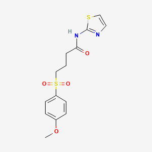 4-((4-methoxyphenyl)sulfonyl)-N-(thiazol-2-yl)butanamide