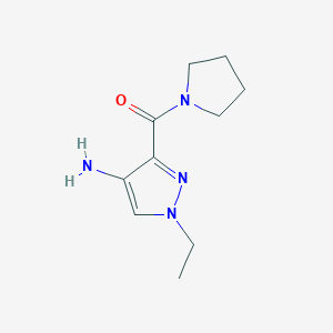 1-Ethyl-3-(pyrrolidin-1-ylcarbonyl)-1H-pyrazol-4-amine