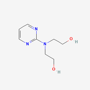 molecular formula C8H13N3O2 B2839677 2-[(2-Hydroxyethyl)(pyrimidin-2-yl)amino]ethan-1-ol CAS No. 7033-45-6