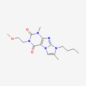 8-butyl-3-(2-methoxyethyl)-1,7-dimethyl-1H-imidazo[2,1-f]purine-2,4(3H,8H)-dione