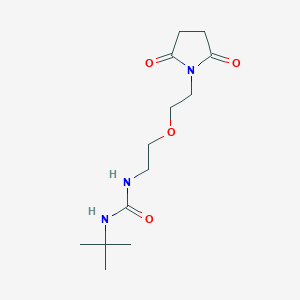 1-(Tert-butyl)-3-(2-(2-(2,5-dioxopyrrolidin-1-yl)ethoxy)ethyl)urea
