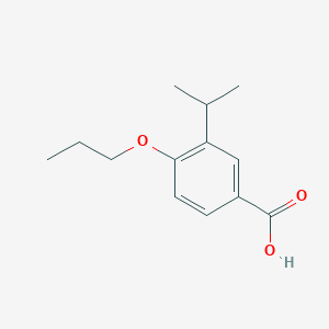 molecular formula C13H18O3 B2839711 3-Propan-2-yl-4-propoxybenzoic acid CAS No. 1310278-07-9