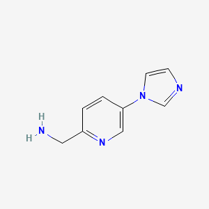 [5-(1H-imidazol-1-yl)pyridin-2-yl]methanamine