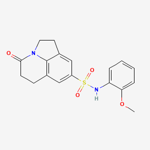 N-(2-methoxyphenyl)-4-oxo-1,2,5,6-tetrahydro-4H-pyrrolo[3,2,1-ij]quinoline-8-sulfonamide