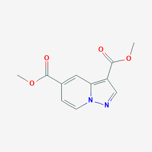 molecular formula C11H10N2O4 B2839729 Dimethyl pyrazolo[1,5-a]pyridine-3,5-dicarboxylate CAS No. 99446-50-1