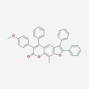 6-(4-methoxyphenyl)-9-methyl-2,3,5-triphenyl-7H-furo[3,2-g]chromen-7-one