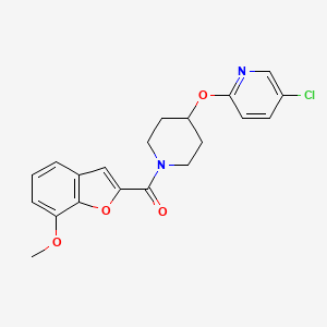 (4-((5-Chloropyridin-2-yl)oxy)piperidin-1-yl)(7-methoxybenzofuran-2-yl)methanone