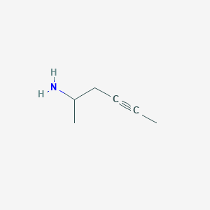 molecular formula C6H11N B2839761 Hex-4-yn-2-amine CAS No. 1249315-57-8
