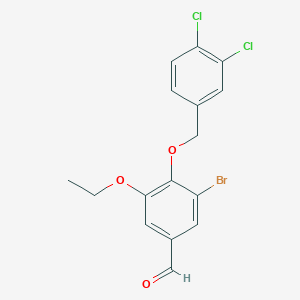 3-Bromo-4-[(3,4-dichlorobenzyl)oxy]-5-ethoxybenzaldehyde
