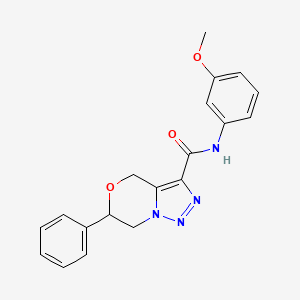 molecular formula C19H18N4O3 B2839768 N-(3-Methoxyphenyl)-6-phenyl-6,7-dihydro-4H-triazolo[5,1-c][1,4]oxazine-3-carboxamide CAS No. 2309751-28-6