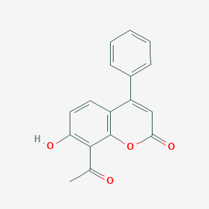 molecular formula C17H12O4 B283977 8-acetyl-7-hydroxy-4-phenyl-2H-chromen-2-one 