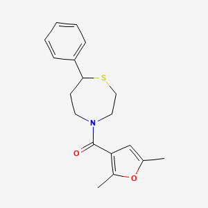 (2,5-Dimethylfuran-3-yl)(7-phenyl-1,4-thiazepan-4-yl)methanone