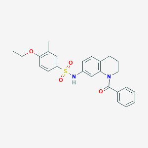 N-(1-benzoyl-1,2,3,4-tetrahydroquinolin-7-yl)-4-ethoxy-3-methylbenzenesulfonamide