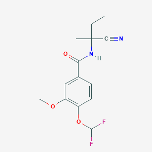 N-(1-cyano-1-methylpropyl)-4-(difluoromethoxy)-3-methoxybenzamide