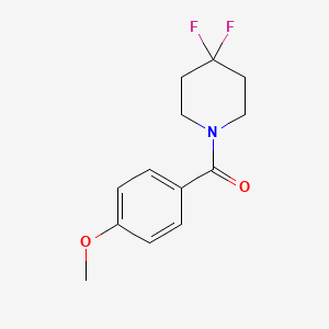 molecular formula C13H15F2NO2 B2839805 (4,4-Difluoropiperidin-1-yl)-(4-methoxyphenyl)methanone CAS No. 2327047-66-3